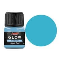 Акрилові фарби Pentart для декору Glow in the dark, Блакитна, 30 мл (5997412761443)