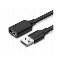 Кабель удлинитель USB 2.0 (AM) – USB 2.0 (AF), Black, 3 м, Ugreen US103