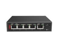 4х портовый PoE Full Gigabit коммутатор ONV-POE33108PFG, 4xPoe1000Мбит + 2х1000 Мбит + 1хSFP 1000Мбит, до 250м, IEEE802.3af/at, мощность 65Вт