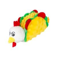 Игрушка для собак GiGwi Foody Friends Куриный Тако с пищалкой 26 см (2263)