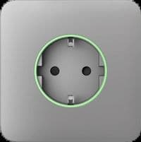 Передняя панель для встроенной розетки Ajax SoloCover for Outlet smart, Jeweler, беспроводная, fog
