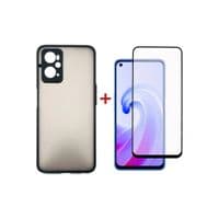 Чехол для мобильного телефона Dengos Kit для OPPO A76 case + glass (Black) (DG-KM-37)
