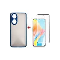 Чехол для мобильного телефона Dengos Kit for OPPO A98 5G case + glass (Blue) (DG-KM-39)