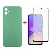 Чехол для мобильного телефона Dengos Kit для Samsung Galaxy A05 (A055) case + glass (Mint) (DG-KM-08)