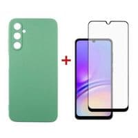 Чохол до мобільного телефона Dengos Kit for Samsung Galaxy A05s (A057) case + glass (Mint) (DG-KM-10)