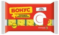 Губки для посуду "Бонус" Суперпіну, 5 шт