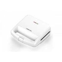 Мультимейкер Liberton LSM-5104, White, 800W, 4в1 гриль, трикутні сендвічі 4шт, бельгійські вафлі 2шт, горіхи 12шт, антипригарне покриття, індикатор живлення та готовності, автоматичний контроль температури