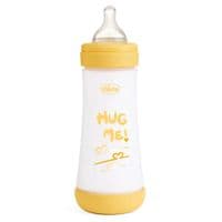 Бутылочка для кормления Chicco Perfect 5 Love с силиконовой соской 4+ мес. 300 мл Желтая (20235.31.40)