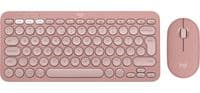 Комплект (клавиатура, мышь) беспроводной Logitech Pebble 2 Combo Rose (920-012241)