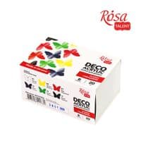 Акриловые краски Rosa для декора глянцевые 6 цв по 20 мл (4823098511731)