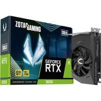 Видеокарта ZOTAC GAMING GeForce RTX 3050 SOLO Один вентилятор, два слота, 96 бит, 6 ГБ, GDDR6, HDMI 2.1a, 3xDP 1.4a