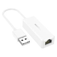 Кабель-переходник BOROFONE DH7 Ricco USB ethernet adapter(100 Mbps) White