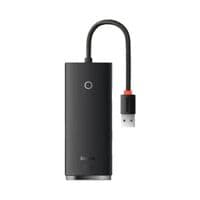USB Hub Baseus Lite 4-in-1 Type-C to USB3.0*4 + Type-C 0.25 м черный