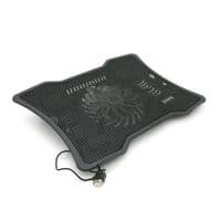 Подставка для ноутбука Pccooler N133, 10-15", 1*140mm, BLUE LED 1300&plusmn;10% RPM, корпус металл+пластик, 1xUSB 2.0, Black, Box Q30