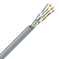 Кабель cat.6 U/UTP, 4х2х23 AWG (305м) сірий 7091005