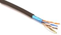 Кабель cat.5e F/UTP,PE, 4х2х24 AWG (305м) чорний 7091002