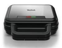 Мультимейкер Tefal UltraCompact 3in1 700Вт, тефлон, 3 пластины, корпус-металл, черно-серый