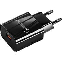 Зарядное устройство 1xUSB 18W QС3.0, черный