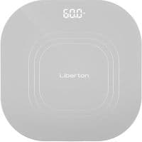 Ваги підлогові Liberton LBS-0814 SMART, Grey, LCD-дисплей, синхронизація по Bluetooth, максимальна вага 180кг, точність вимірювання 50г, матеріал поверхні ударостійке скло, індикатор заряду, індикатор перевантаження, живлення 3*AAA (у комплекті)