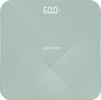 Ваги підлогові Liberton LBS-0816, Green, LCD-дисплей, максимальна вага 180кг, точність вимірювання 50г, матеріал поверхні ударостійке скло, індикатор заряду, індикатор перевантаження, живлення 3*AAA (у комплекті)
