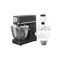 Кухонна машина Electrolux, 1200Вт, чаша-метал, корпус-метал, насадок-9, чорний