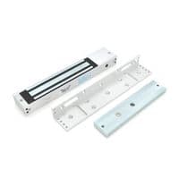 Электромагнитный замок MS-280LED+Уголок LS-280, до 280 кг, DC12V/500mA, DC24V/250mA. Размеры: 250х47х25 мм