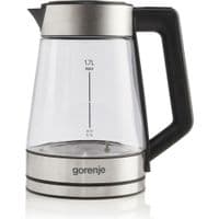 Электрочайник Gorenje 1.7л, 2,200 Вт, стекло, нерж