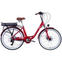 Электровелосипед Dorozhnik eRUBY AM 26" 17" 36B 12.5А*г AL 2024 Красный (ELB-D-26-181)
