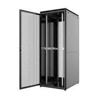 Шафа MIRSAN 19", 42U, GTV, перфорація 63%, 800x800 мм, максимально 2000 кг, чорна