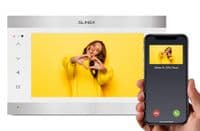 IP відеодомофон Slinex SL-10N Cloud (сріблястий + білий)