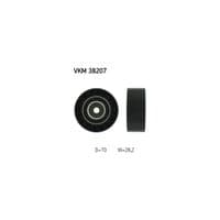 Ролик натяжителя ремня SKF VKM 38207