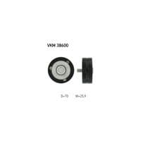 Ролик натяжителя ремня SKF VKM 38600