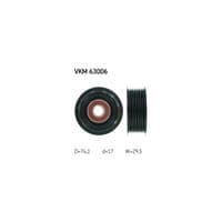 Ролик натяжителя ремня SKF VKM 63006