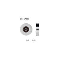 Ролик натяжителя ремня SKF VKM 67000