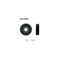 Ролик натяжителя ремня SKF VKM 68001
