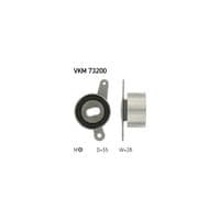 Ролик натяжителя ремня SKF VKM 73200