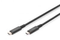 Кабель USB-C > USB-C зарядка/синхронизации, DIGITUS, 1м, Type-C, черный