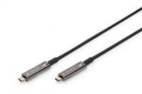 Кабель DIGITUS USB-C UHD 4K, AOC hybrid-fiber, type C M/M, 15м, черный