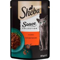 Вологий корм для собак Sheba з яловичиною в соусі 85 г (4770608264406)