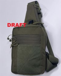 Сумка-слінг 2Е Tactical, кобура із швидким відкриванням, 6 відсіків, зелена