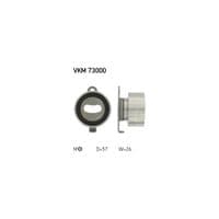 Ролик натяжителя ремня SKF VKM 73000