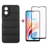 Чохол до мобільного телефона Dengos OPPO A18/A38 Case + Glass (Black) (DG-KM-70)
