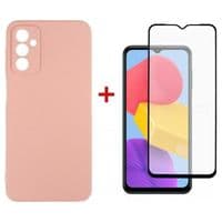 Чохол до мобільного телефона Dengos Samsung Galaxy A04s Case + Glass (Pink) (DG-KM-77)