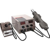 Паяльная станция BAKKU BA-602D+ цифровая индикация, фен, паяльник (270*150*150) 2.7 кг