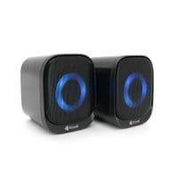 Колонки 2.0 Kisonli X3 для ПК и ноутбука, USB + 3.5mm, 2x3W, 20Hz- 20KHz, RGB, Black