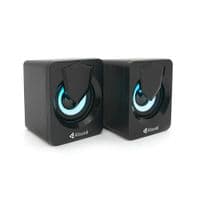 Колонки 2.0 Kisonli L-1030 для ПК и ноутбука, USB + 3.5mm, 2x3W, 20Hz-20KHz, 20X11X13mm, black