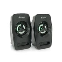 Колонки 2.0 Kisonli L-3030 для ПК и ноутбука, USB + 3.5mm, 2x3W, 20Hz-20KHz, 20X11X13mm, black