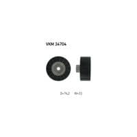 Ролик натяжителя ремня SKF VKM 34704