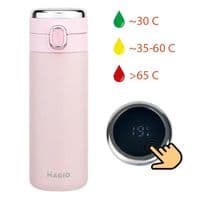 Термос Magio 400 мл с датчиком температуры Розовый (MG-1047P)