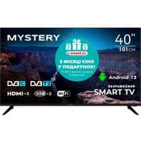 TV 40 Mystery MTV-4060FST2 Full HD/Smart/Android 13/Wi-Fi/безрамочный/черный